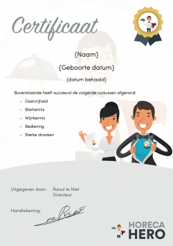 Horeca certificaat